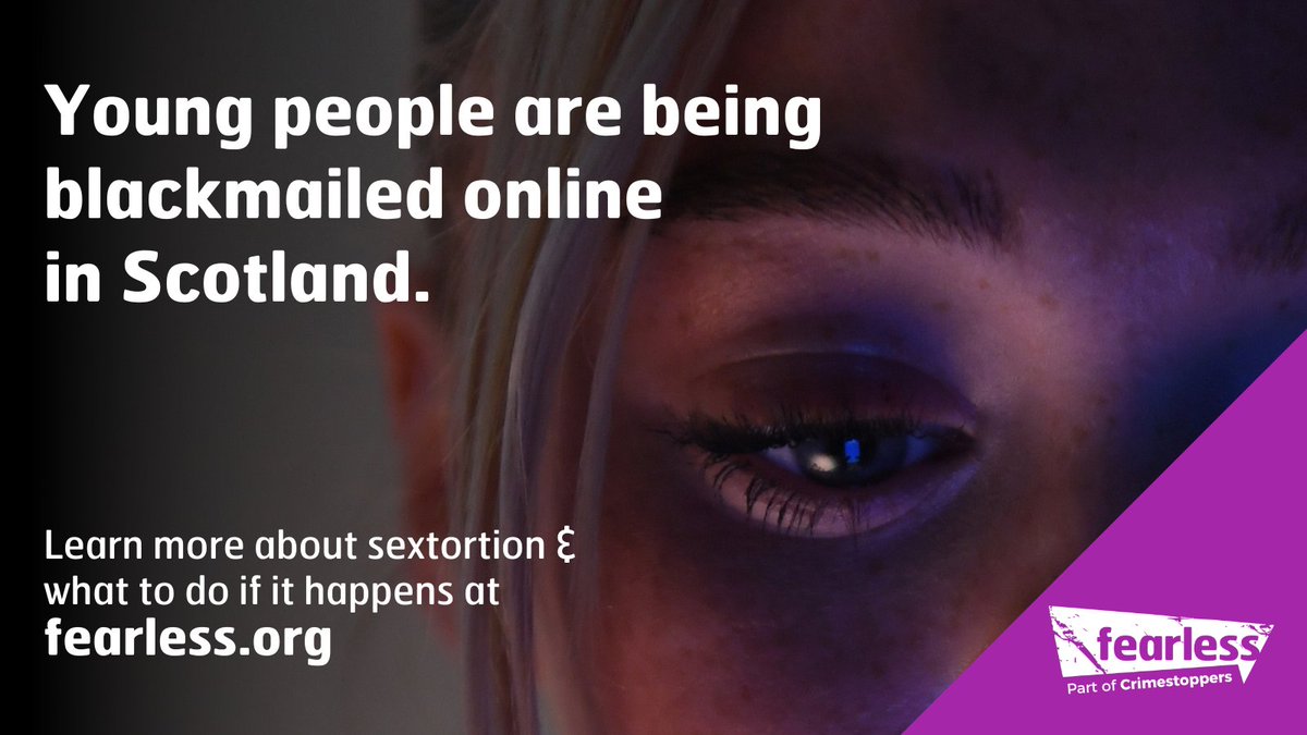 If someone tries to blackmail you online - Don't panic. 

Don't pay or comply with demands. There is support available to you. 

To find out more, visit ➡ orlo.uk/CDJu0