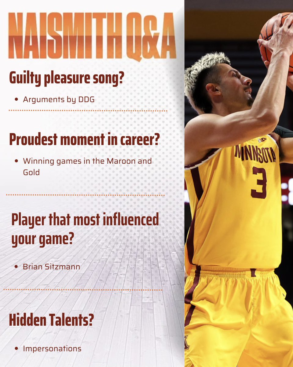 Naismith Awards (@naismithtrophy) on Twitter photo ⭐️ Meet Dawson Garcia! ⭐️
@gophermbb’s very own has been on a TEAR this season. Garcia currently leads the Big Ten in scoring, sitting at 25.5 ppg 🎯
Tune in tomorrow at 7:00 PM EST to see the Golden Gophers take on Cleveland State 📺
<a href="/jerseymikes/">Jersey Mike's Subs</a> | #JerseyMikesNaismith2025 ⭐️ Meet Dawson Garcia! ⭐️
@gophermbb’s very own has been on a TEAR this season. Garcia currently leads the Big Ten in scoring, sitting at 25.5 ppg 🎯
Tune in tomorrow at 7:00 PM EST to see the Golden Gophers take on Cleveland State 📺
<a href="/jerseymikes/">Jersey Mike's Subs</a> | #JerseyMikesNaismith2025