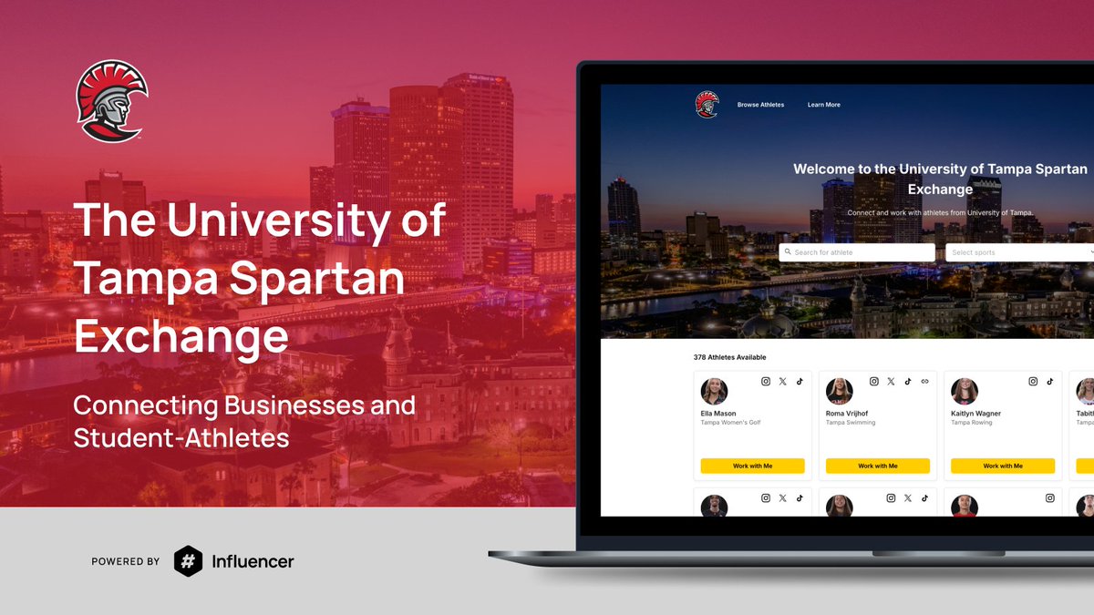 🚨University of Tampa Unveils the Spartan Exchange to Maximize NIL Opportunities for student-athletes.💰

#StandAsOne🛡