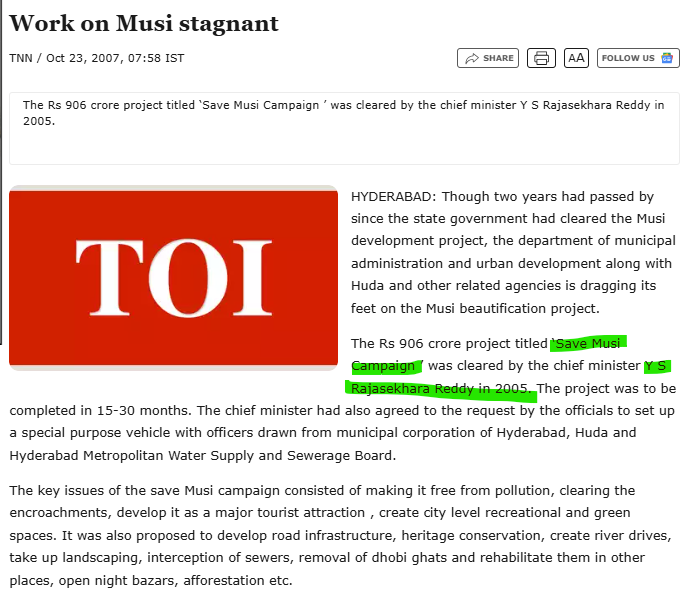 eclector1419857's tweet photo. #మూసీ #Musi #నందనవనం project
was first initiated by #CBN Govt in 1997
As usual, CROOK YSR & all artists got the project stalled
In 2005, YSR Govt launched the project again
In 2017, another drama artist KT Rao started #MRDCL but the Bar Samithi is now opposing the project https://t.co/wCPZ24XGuZ