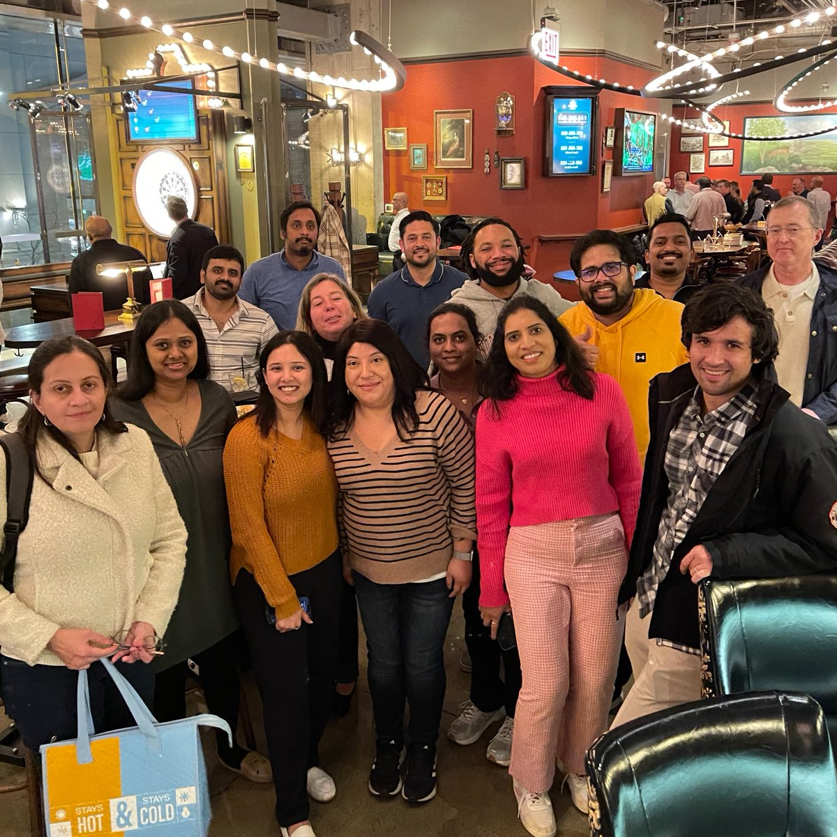 ICONMA's tweet photo. Anurag Ranjan and the team had a great time coming together for a fun happy hour event! #LifeAtICONMA https://t.co/dSzdXXN95i
