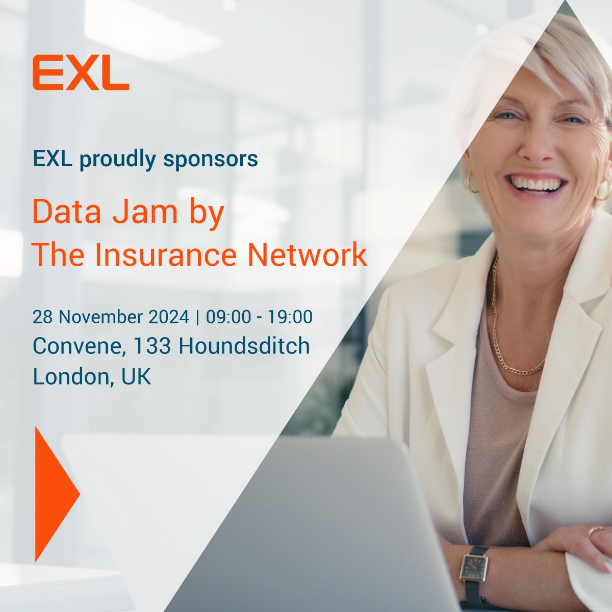 exl_service's tweet image. EXL is proud to sponsor Data Jam by The Insurance Network as an AWS partner. Visit our experts at the EXL booth in the AWS Zone to explore how EXL can help address your data and analytics challenges.

#DataJam #DataManagement #Underwriting
