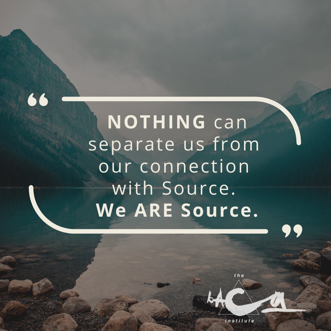 BacaInstitute's tweet image. NOTHING can separate us from our connection with Source. We ARE Source. #SourceConnection #Love #quantumconnection
