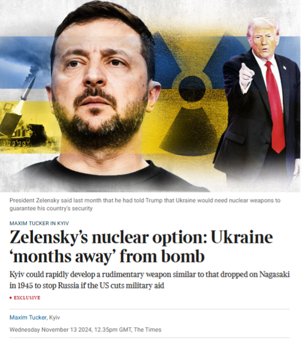 (1/8) Claims of a Ukrainian nuclear weapons programme have been an enduring disinformation narrative since before the 2022 invasion.

A 13 November article in The Times contributed to this narrative by failing to accurately characterize a think tank report that was itself flawed.