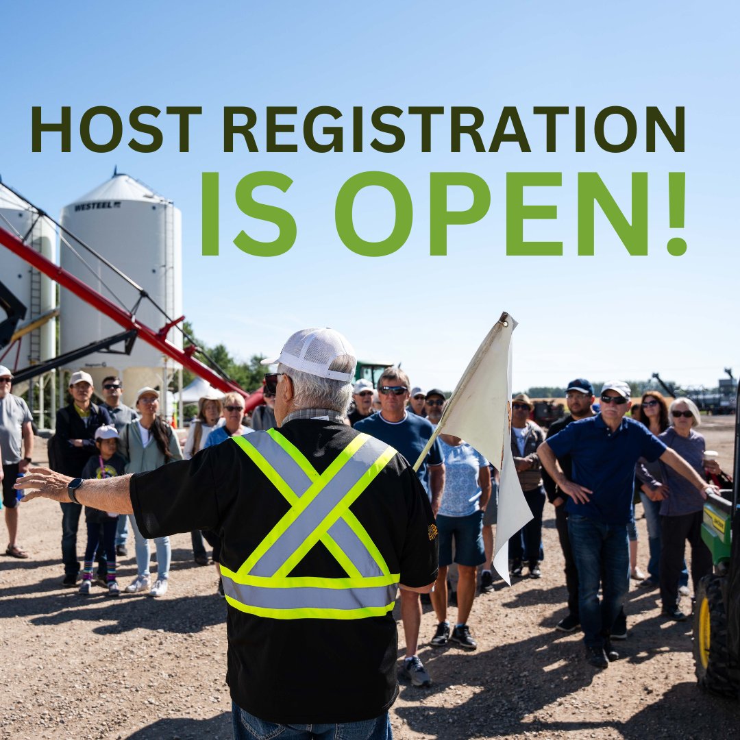 🌾 Calling all Sask Producers &amp; Agri-Food Businesses! 🌾 Registration is OPEN for Saskatchewan Open Farm Days 2025! 🚜🎉 Showcase your farm, share your story, and connect with visitors eager to learn about local ag. 👉 Join us Aug 9-10, 2025! Details: skopenfarmdays.ca/host-farms