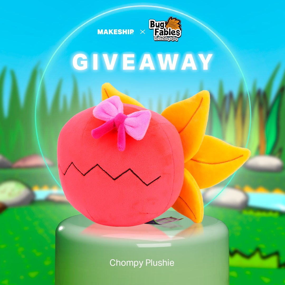The 4th member of Team Snakemouth is here, with all of her ribbons to boot!

It's a 2-day #Makeship giveaway! From now until the 20th (2pm EST), we're holding a #BugFables Chompy plushie giveaway! Repost or quote to enter!