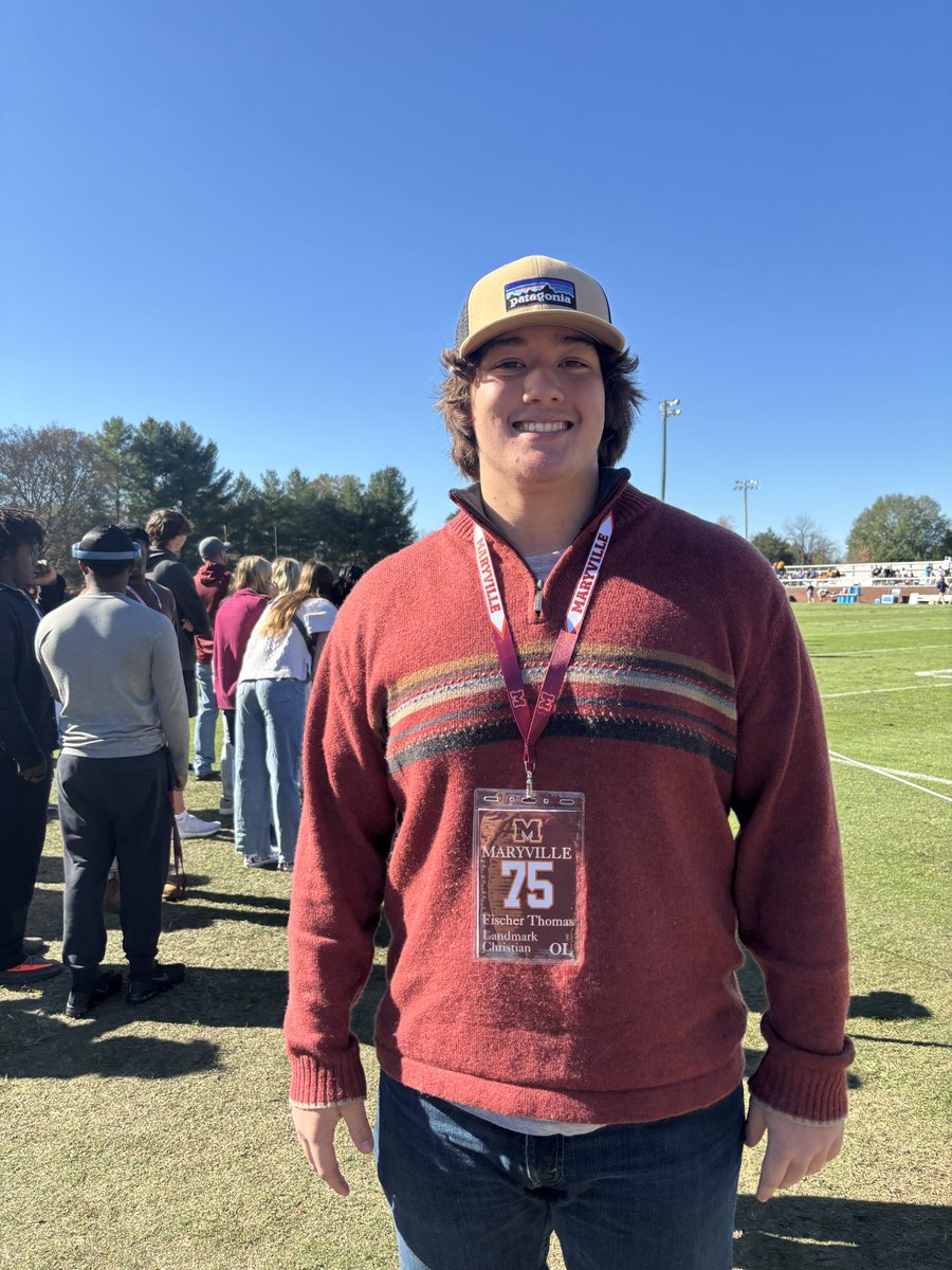 Fischer (@fischer_2025) on Twitter photo Had a great time visiting Maryville this past weekend. Bummed I couldn’t stay the whole game, but glad I was able to get a look at the program. Big thanks to <a href="/QBCoachFox/">Ben Fox</a> <a href="/MCScotsFootball/">Maryville College Football</a> <a href="/coachtommylewis/">Tommy Lewis</a> <a href="/Al_hogan63/">al hogan</a> <a href="/LCSWarEaglesFB/">LCS War Eagles</a> Had a great time visiting Maryville this past weekend. Bummed I couldn’t stay the whole game, but glad I was able to get a look at the program. Big thanks to <a href="/QBCoachFox/">Ben Fox</a> <a href="/MCScotsFootball/">Maryville College Football</a> <a href="/coachtommylewis/">Tommy Lewis</a> <a href="/Al_hogan63/">al hogan</a> <a href="/LCSWarEaglesFB/">LCS War Eagles</a>