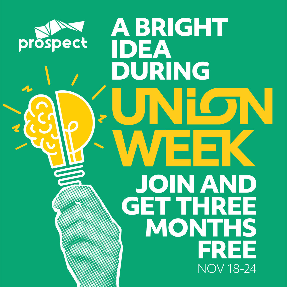 Prospect Young Workers (@prospect_yw) on Twitter photo Being part of a union brings young workers stability and support. Join <a href="/ProspectUnion/">Prospect Union</a> during #UnionWeek and get 3 months free: prospect.org.uk/join/ Being part of a union brings young workers stability and support. Join <a href="/ProspectUnion/">Prospect Union</a> during #UnionWeek and get 3 months free: prospect.org.uk/join/