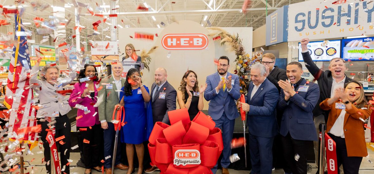 Tim Inklebarger (@inklebarger) on Twitter photo H-E-B opened its newest store in the Austin, Texas, suburb of Pflugerville on Nov. 13. The expansion of <a href="/HEB/">H-E-B</a> stores in Texas also includes its specialty banners, <a href="/JoeVsSmartShop/">Joe V's Smart Shop</a> and <a href="/CentralMarket/">Central Market</a>. <a href="/SN_news/">Supermarket News</a>
bsky.app/profile/timink… H-E-B opened its newest store in the Austin, Texas, suburb of Pflugerville on Nov. 13. The expansion of <a href="/HEB/">H-E-B</a> stores in Texas also includes its specialty banners, <a href="/JoeVsSmartShop/">Joe V's Smart Shop</a> and <a href="/CentralMarket/">Central Market</a>. <a href="/SN_news/">Supermarket News</a>
bsky.app/profile/timink…
