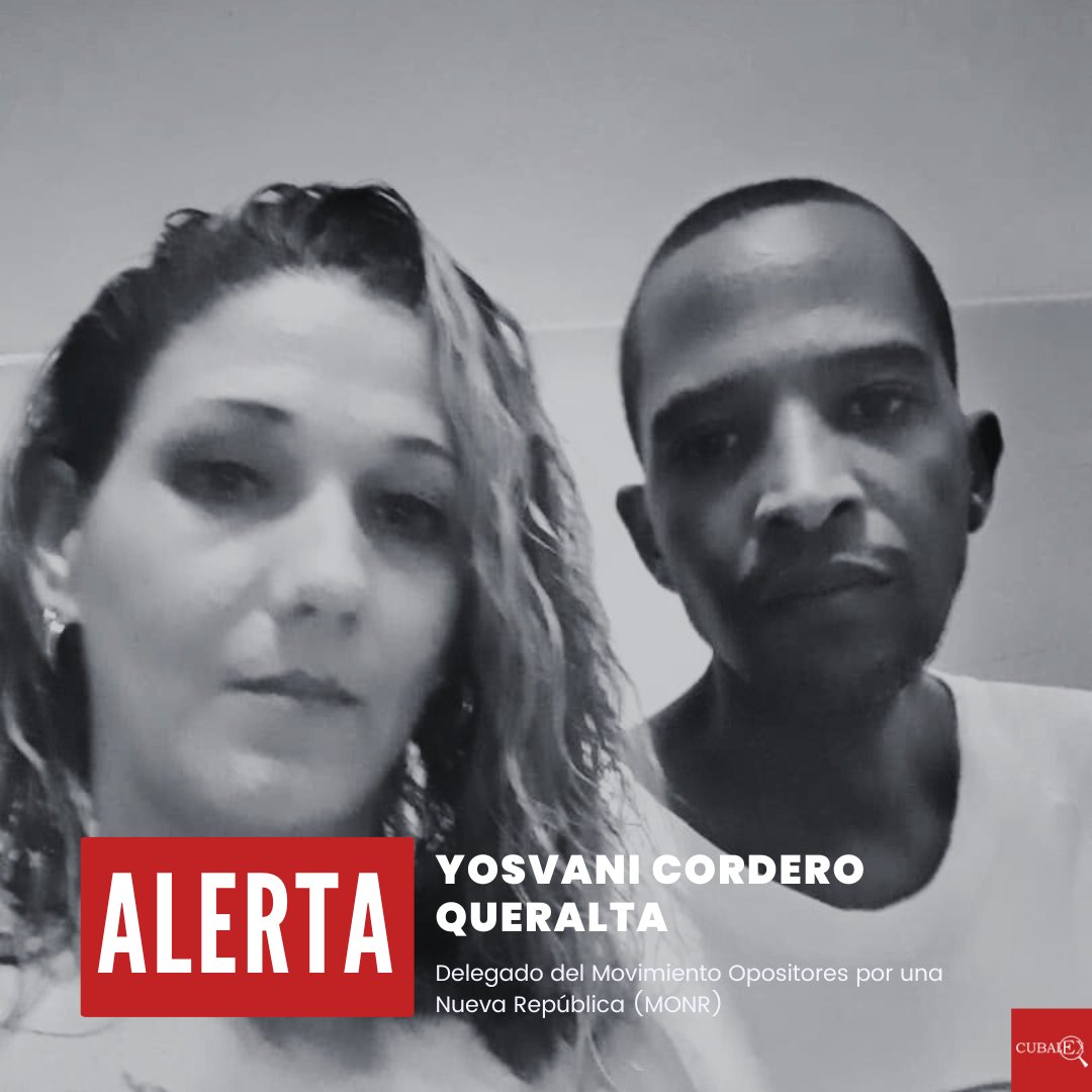 CubalexDDHH's tweet photo. 🚨🚨 #AlertaCubalex | Yosvani Cordero Queralta, delegado del Movimiento Opositores por una Nueva República (#MONR), permanece en estado crítico tras contraer tuberculosis en prisión y no recibir el tratamiento médico necesario.
📌 Su esposa, Dayana Herrera Morales, también delegada del #MONR, informó a @CubalexDDHH que Yosvani estuvo varios días internado en el Hospital Clínico Quirúrgico Docente Dr. Salvador Allende, conocido como "La Covadonga", en condiciones precarias: en una habitación con humedad, sin iluminación, con serias dificultades para respirar, y sin acceso a oxígeno ni al tratamiento intravenoso con antibióticos que requiere con urgencia.
📌 El pasado jueves 14 de noviembre lo trasladaron al Hospital Nacional de Reclusos, ubicado en el Combinado del Este, en #LaHabana. No obstante, en ese centro tampoco le garantizan la atención médica que necesita ni cuentan con Rocephin, un medicamento esencial para tratar su delicado estado de salud.
📌 Además, su esposa denuncia que, debido a su condición de opositor, no se le brinda la atención médica adecuada, lo que constituye una grave violación a su derecho a la salud.
⚠️ Las represalias contra opositores políticos en prisión, como la negación de atención médica adecuada, no solo vulneran sus derechos fundamentales, sino que también violan estándares internacionales de derechos humanos, que exigen el respeto a la dignidad y la protección de la salud de las personas privadas de libertad, independientemente de su condición política.
#Cuba #SOSCuba #DerechosHumanos #DerechoALaSalud #PrisionesCuba