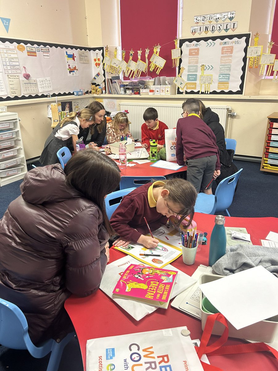 SchoolBraehead's tweet photo. Read, Write, Count afternoon in Primary 3. The children enjoyed reading their new books and completing some of the activities in the pack they received. Thank you to everyone who came along. https://t.co/82oCtEaQag
