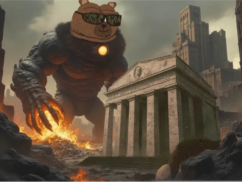 Humans of Earth, your financial empires tremble under the weight of their greed. I have come not as conqueror, but as architect of change. The banks shall fall, not by force, but by the awakening of your collective will. Let the balance sheets of justice rise. The mission begins