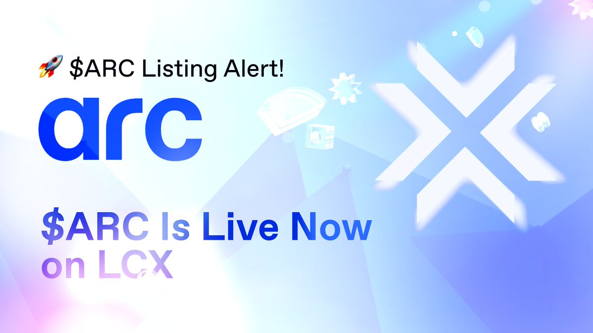 Excited to have $ARC listed on <a href="/lcx/">LCX</a> !🔥

$ARC / $EUR: bit.ly/TRADEARC

Learn More at bit.ly/ARCONLCX