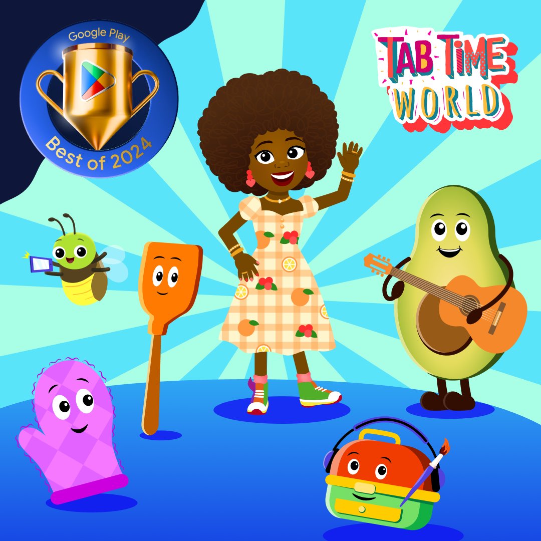 Well this is exciting... our TAB TIME WORLD app that we made with <a href="/SpaceInch/">Space Inch</a> won the Best of Families Award in the Games category at Google Play’s Best of 2024 awards! ⭐️🏆

Get the app now on <a href="/GooglePlay/">Google Play</a> ↙️
play.google.com/store/apps/det…

#tabtime #tabithabrown #GooglePlayBestOf