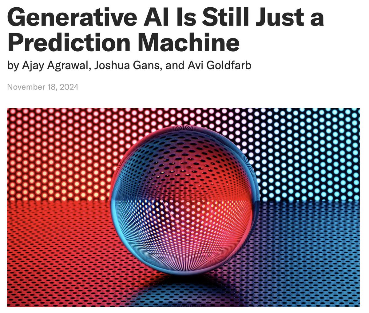 ccatalini's tweet image. 1/ Causal inference turns out to be surprisingly relevant for understanding generative AI’s pitfalls. As @professor_ajay, @avicgoldfarb, and @joshgans put it: &quot;Data selection and model training require judgment.&quot;