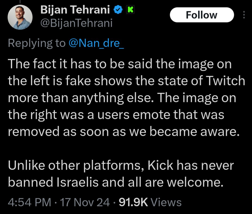 Yeah, everyone is welcome at kick. Be they racists, misogynists, pedophiles, Nazis. So cool that kick doesn't discriminate 🤗