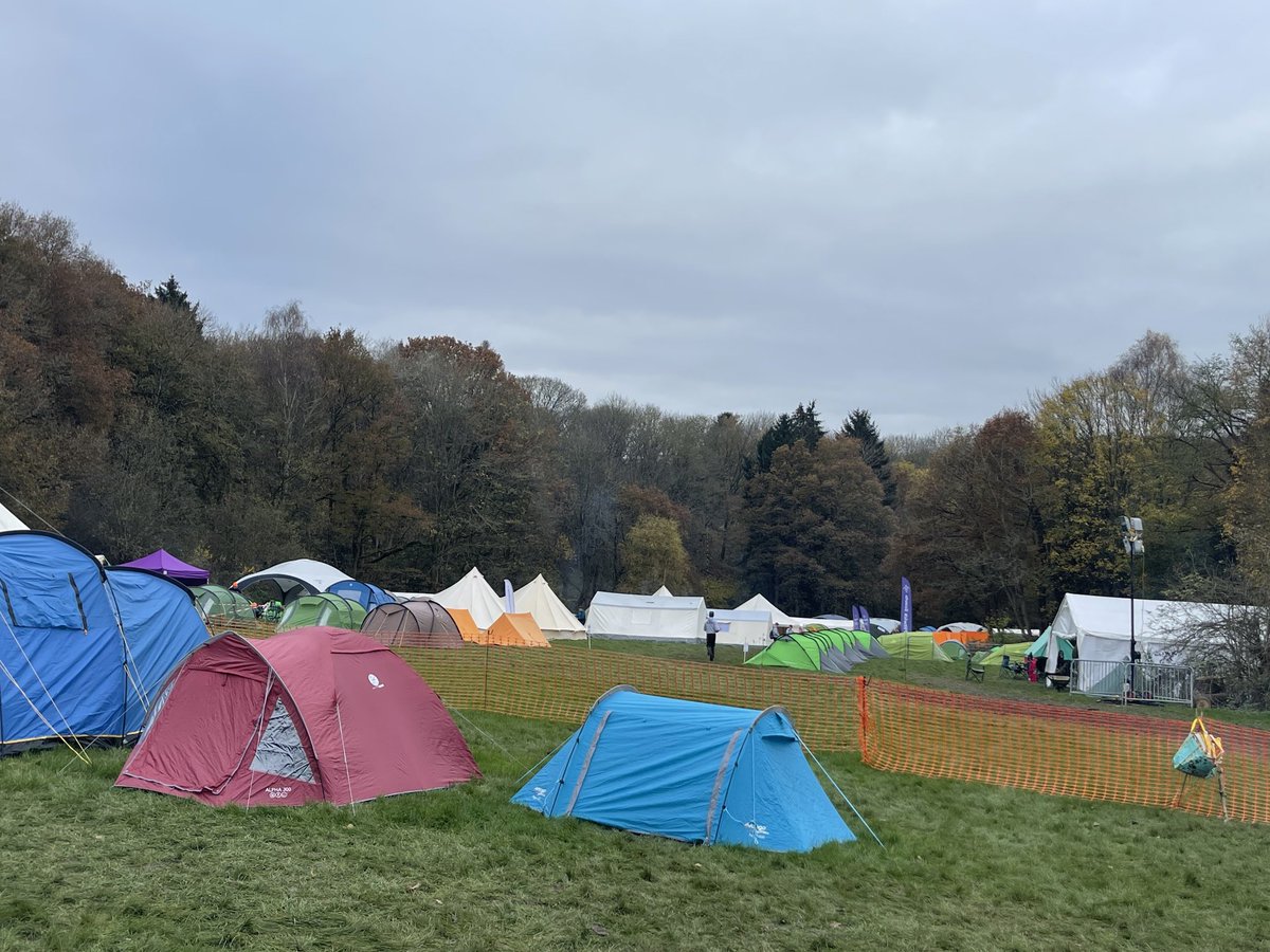 Enjoyed the ⁦<a href="/HertsScouts/">Hertfordshire Scouts</a>⁩ #Greenberet at Tolmers… almost 1,000 scouts from 143 troops enjoying 100 activities. Thank goodness for dry weather this year…hundreds of dry tents.