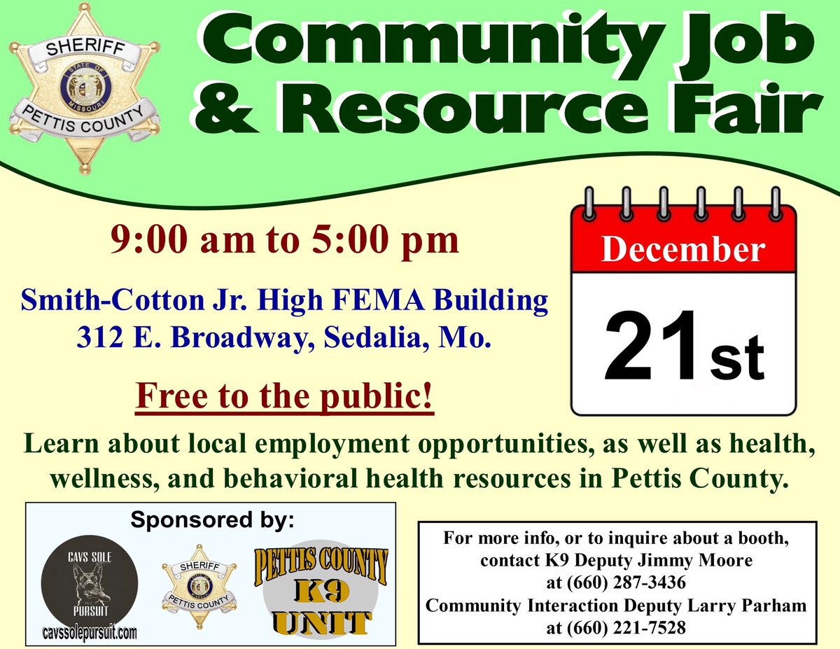 Reducing crime by helping people find jobs and connecting them with resources in the community. <a href="/fox4kc/">FOX4 News Kansas City</a> <a href="/KCStar/">The Kansas City Star</a> <a href="/MayorLucasKC/">Mayor Quinton Lucas</a> <a href="/SedaliaDemocrat/">Sedalia Democrat</a> <a href="/PoliceOne/">Police1</a> <a href="/sfccmo/">State Fair Community College</a> <a href="/NatPoliceAssoc/">National Police Association</a> <a href="/apbweb/">American Police Beat</a> <a href="/SMILEConference/">Social Media In Law Enforcement</a> <a href="/The_Comm_Center/">Law Enforcement 1*</a> <a href="/Blue4LAW/">Blue4LawEnforcement</a>