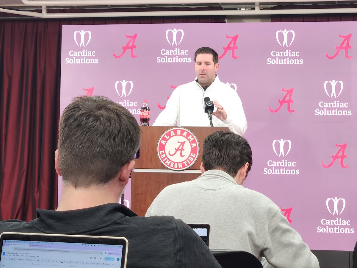 Stu McCann (@stu_mccann) on Twitter photo Alabama OC Nick Sheridan is pleased with what he saw from backup QBs vs Mercer.
"All of them did a nice job. Every rep is important for their growth"
Dylan Lonergan & Austin Mack saw their 1st snaps of the season vs Mercer
<a href="/garyharris_wvua/">Gary L. Harris</a> <a href="/WVUA23Sports/">WVUA 23 Sports</a> Alabama OC Nick Sheridan is pleased with what he saw from backup QBs vs Mercer.
"All of them did a nice job. Every rep is important for their growth"
Dylan Lonergan & Austin Mack saw their 1st snaps of the season vs Mercer
<a href="/garyharris_wvua/">Gary L. Harris</a> <a href="/WVUA23Sports/">WVUA 23 Sports</a>
