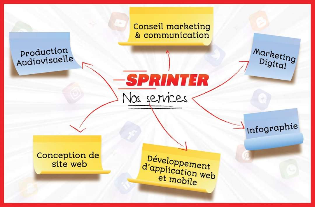 spinteragence's tweet photo. Nous sommes l’agence qu’il vous faut ✅ 

Sprinter offre une multitude de services à des prix 🏷️ abordables 

Confiez nous projets et atteignez le sommet du digital 💡👌 https://t.co/7IyYxf5VIK