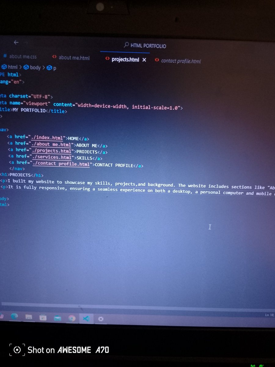 WJosephin143755's tweet image. Hello love coders,this is day 10 of the #30DaysOfCodingChallenge and i was able to enhance my projects section one code at a time lets not rush
#Girlswhocode
#womenintech #womeninstem