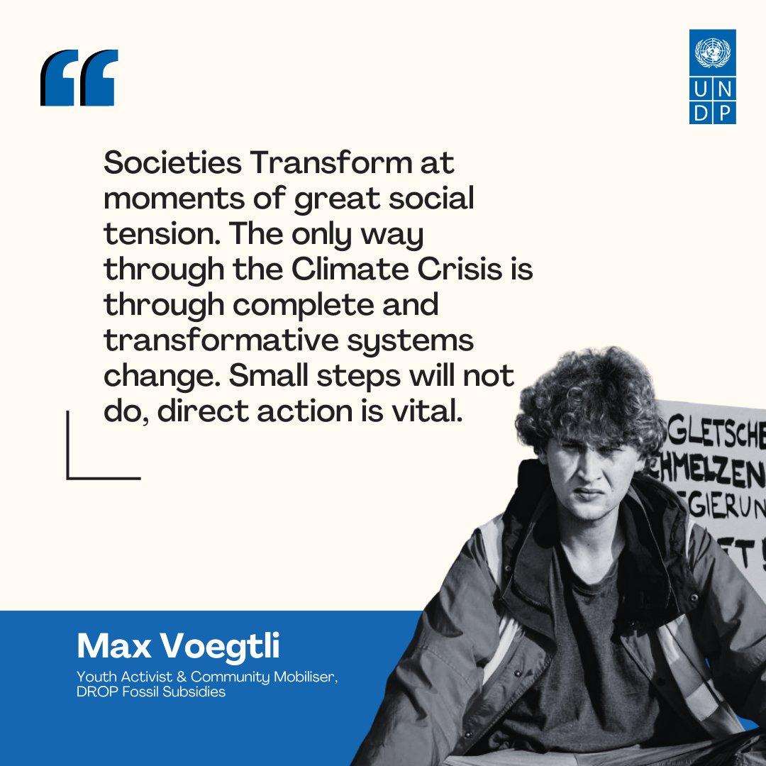 UNDP Geneva (@undpgeneva) on Twitter photo For <a href="/MaxVoegtli/">Max Voegtli</a>, true change begins with complete transformation💪.
Join us in #Geneva to hear from youth leaders on their approaches to #climateaction.
🔗 shorturl.at/SeEPo
#SustainableFuture For <a href="/MaxVoegtli/">Max Voegtli</a>, true change begins with complete transformation💪.
Join us in #Geneva to hear from youth leaders on their approaches to #climateaction.
🔗 shorturl.at/SeEPo
#SustainableFuture