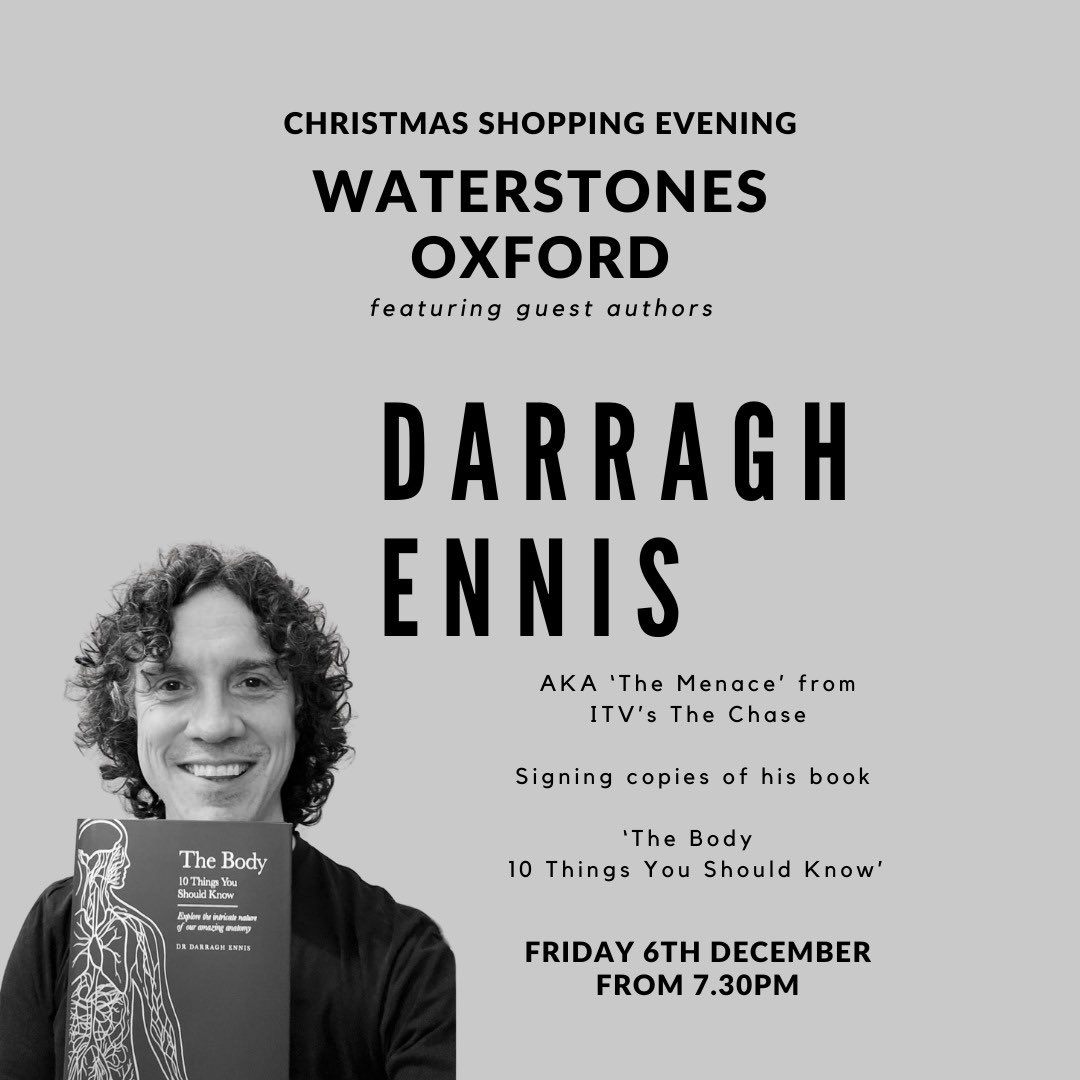 Reubes's tweet image. Upcoming @bones_giles book singings 26/11 @WaterstonesLPL &amp;amp; 06/12 @WaterstonesOxf @Waterstones