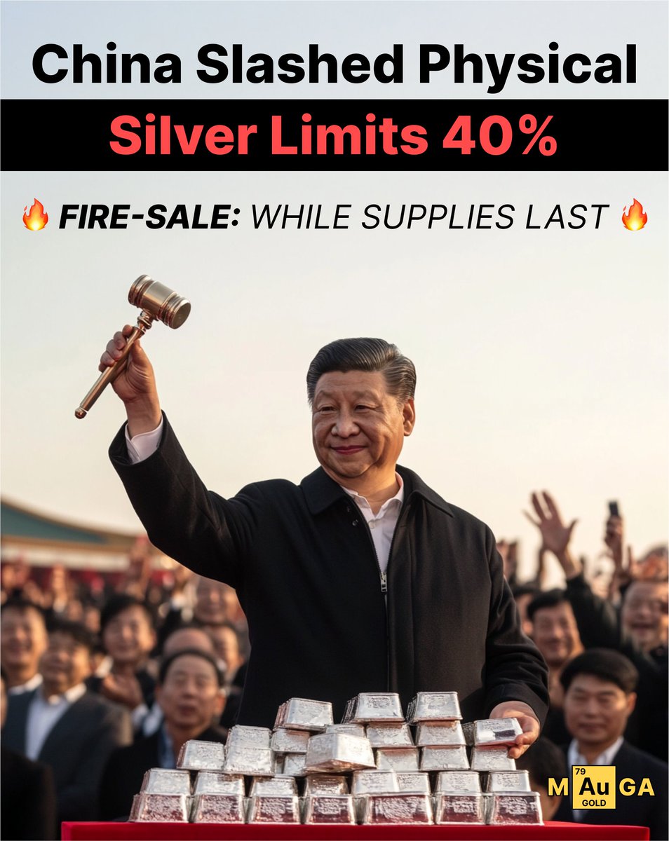 🚨 BREAKING: China encourages more traders to buy PHYSICAL silver with HUGE minimum threshold cuts 🤯 New rules kick in on Nov 20th at the Shanghai Gold Exchange!