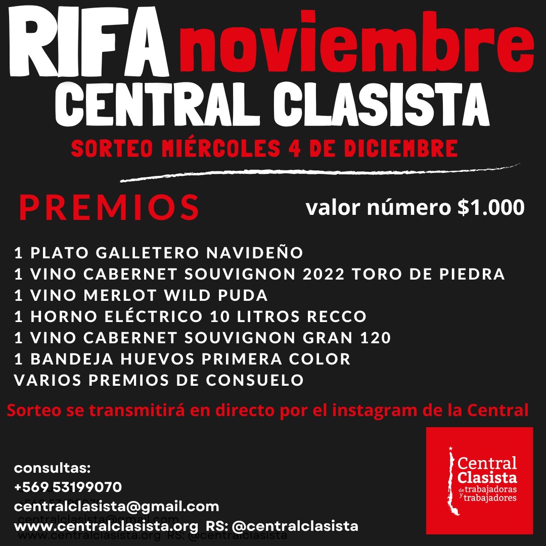 Se viene la Rifa de Noviembre... varios premios, los publicados y otros de consuelo que se irán sumando.

Nos colaboras ????

Sorteo el miércoles 4 de diciembre a eso de las 19 horas por aquí mismito...
