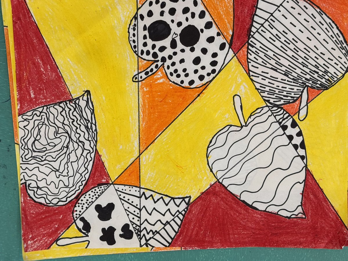 We are finishing up our last fall projects. I love these 3rd grade zentanlge cubism inspired works. <a href="/CPES4LIFE/">College Park Elem</a> <a href="/DrManigo/">Dr. Manigo</a> <a href="/sarapmendez1/">Sara Mendez</a> <a href="/VBCPSVisualArt/">Amber Hester</a>