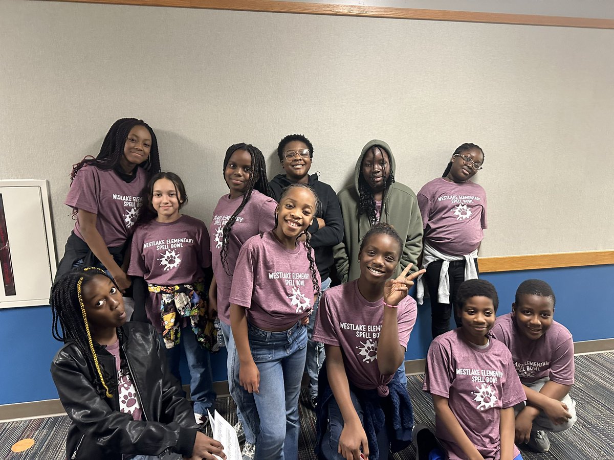 Westlake Spell Bowl Team is excited and ready to compete! ✏️❤️ #WeAreWayne