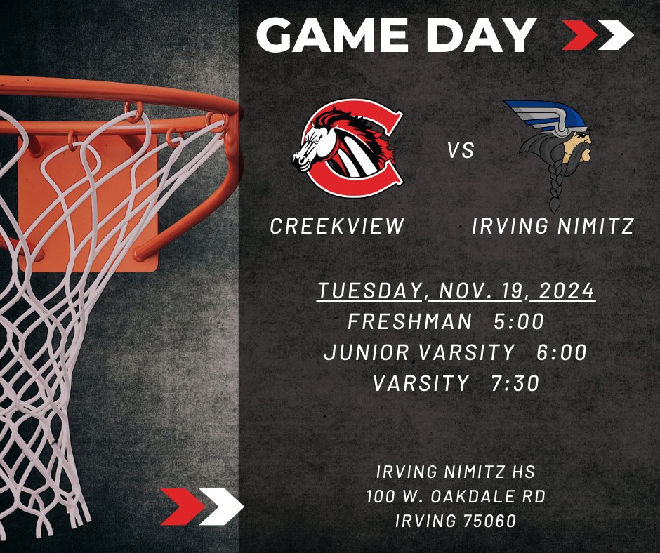 Creekview High School Boys Basketball (@creekviewhoops1) on Twitter photo Mustangs in action tomorrow! Come out and support all 3 teams! <a href="/hoopinsider/">Hoopinsider</a> <a href="/CreekviewLeads/">Creekview High School</a> <a href="/CHS_MustangFB/">CreekviewFB</a> <a href="/CoachOrtiz1/">CoachOrtiz</a> <a href="/CreekviewAVID/">Creekview HS AVID</a> <a href="/creekviewvolley/">Creekview High School Volleyball</a> <a href="/SulakCFB/">Leon Sulak</a> Mustangs in action tomorrow! Come out and support all 3 teams! <a href="/hoopinsider/">Hoopinsider</a> <a href="/CreekviewLeads/">Creekview High School</a> <a href="/CHS_MustangFB/">CreekviewFB</a> <a href="/CoachOrtiz1/">CoachOrtiz</a> <a href="/CreekviewAVID/">Creekview HS AVID</a> <a href="/creekviewvolley/">Creekview High School Volleyball</a> <a href="/SulakCFB/">Leon Sulak</a>