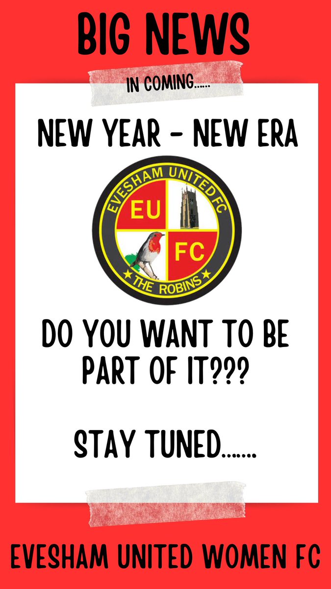 EveshamLadiesFC's tweet photo. Exciting news coming soon, keep checking our socials 🤗
#newera #progress #team #ladies 
@EveshamLadiesFC @EveshamUnitedFC @EveshamUtdAcad https://t.co/U6c9tT2qmt