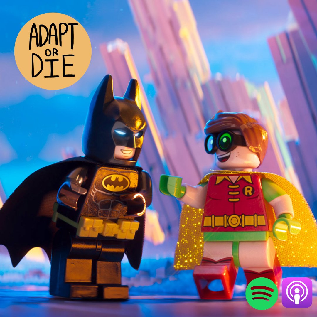 AdaptOrDie_pod's tweet photo. Na na na na na na na na, na na na na na na na na... PODCAST!

Our episode talking about Batman (specifically the Lego adaptation) is out now!

🍎- https://t.co/d6TYmJyJ7x 
🟢- https://t.co/oTnXENimdI https://t.co/nnNBCQBEHi