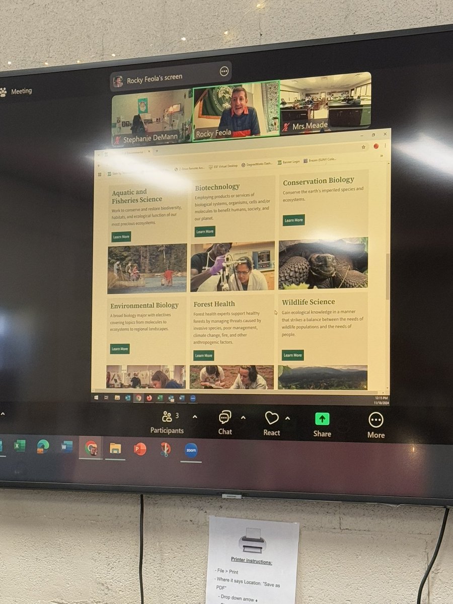 We virtually visited <a href="/sunyesf/">SUNY ESF</a> today in Ag Sci! 
<a href="/BTCareerTechED/">CTE</a> <a href="/bt_AgEd40/">Bridget Meade</a>
