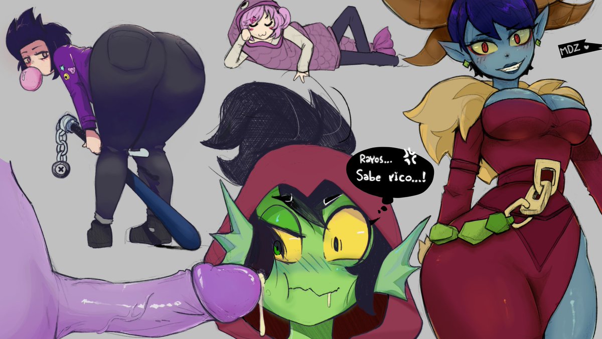 mayode0z's tweet photo. Bibi✅
Mortis x Willow✅
Delicious Mandy✅😋
Natsuki pescao✅
#BrawlStarsArt #brawlstarsrule34 https://t.co/7tbBUgvuD7