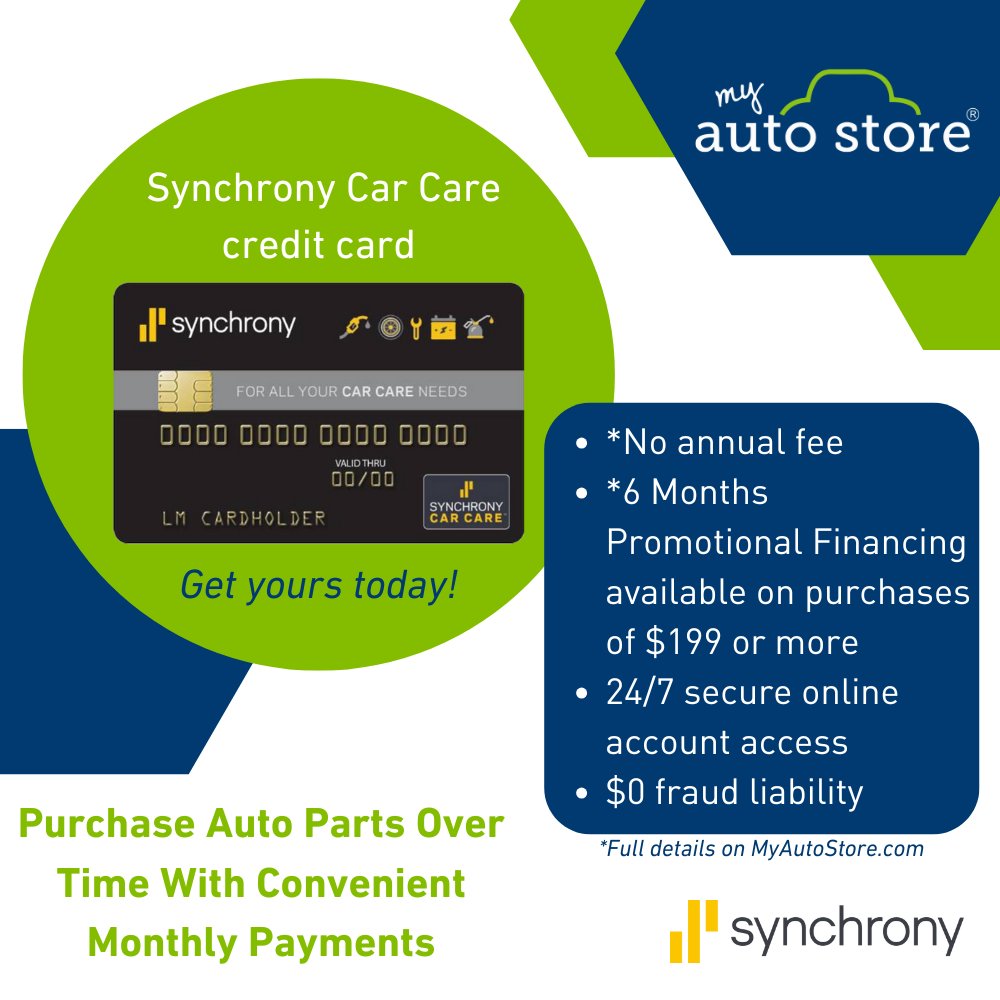 Click this link to see if you pre-qualify for our synchrony care card! etail.mysynchrony.com/eapply/eapply.… #myautostore #carecard #noannualfee