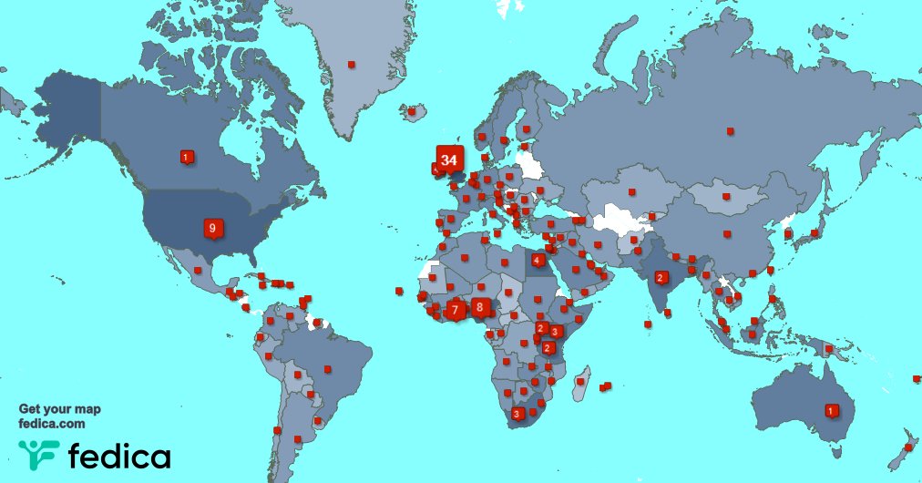 I have 105 new followers from UAE 🇦🇪, and more last week. See fedica.com/!KatyKlopp