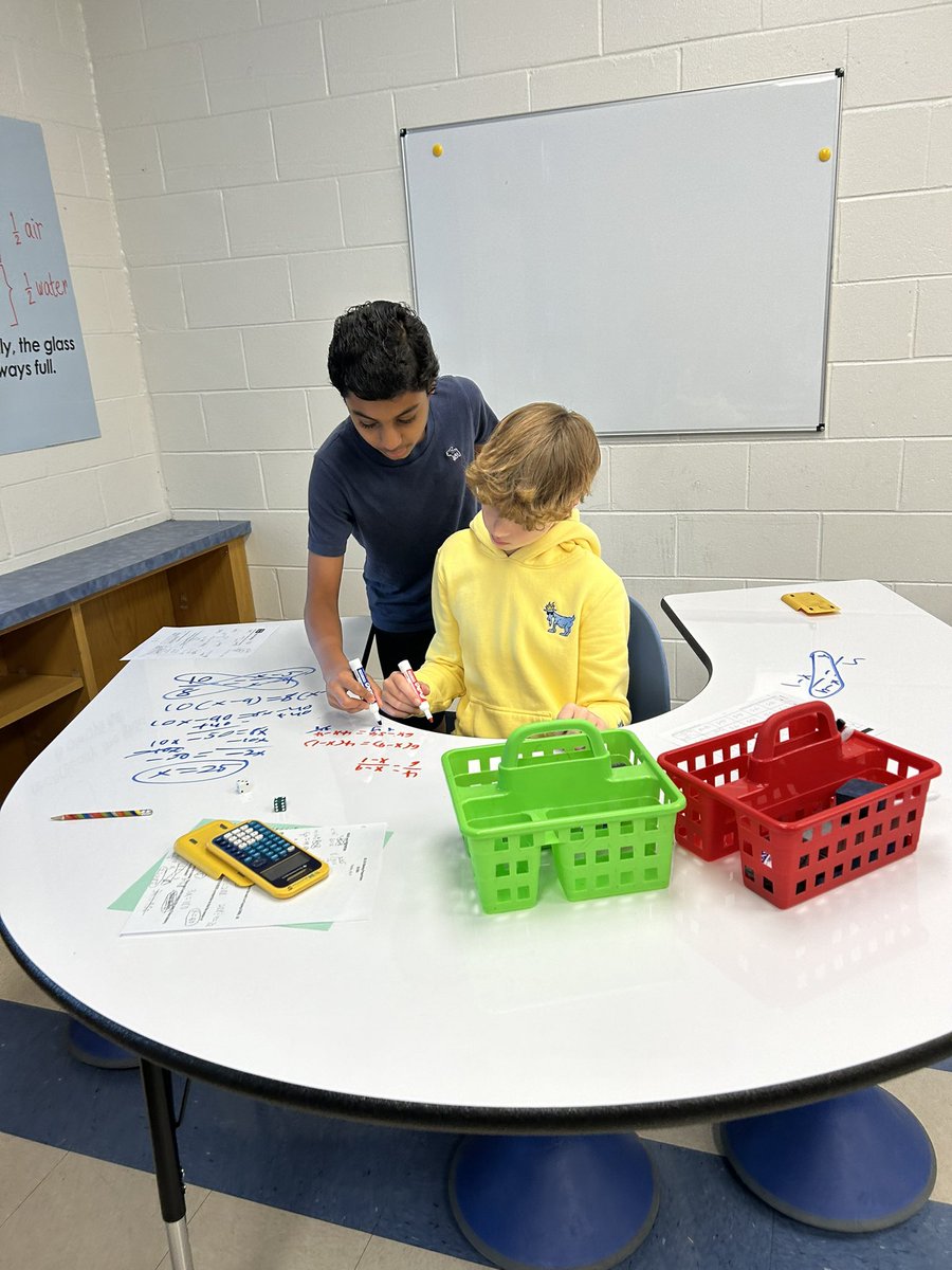 MathMahoney's tweet photo. Accelerated Math 7 partner review solving multi-step proportions involving the Distributive Property. @CTBarkalow https://t.co/1wv41OB2Id