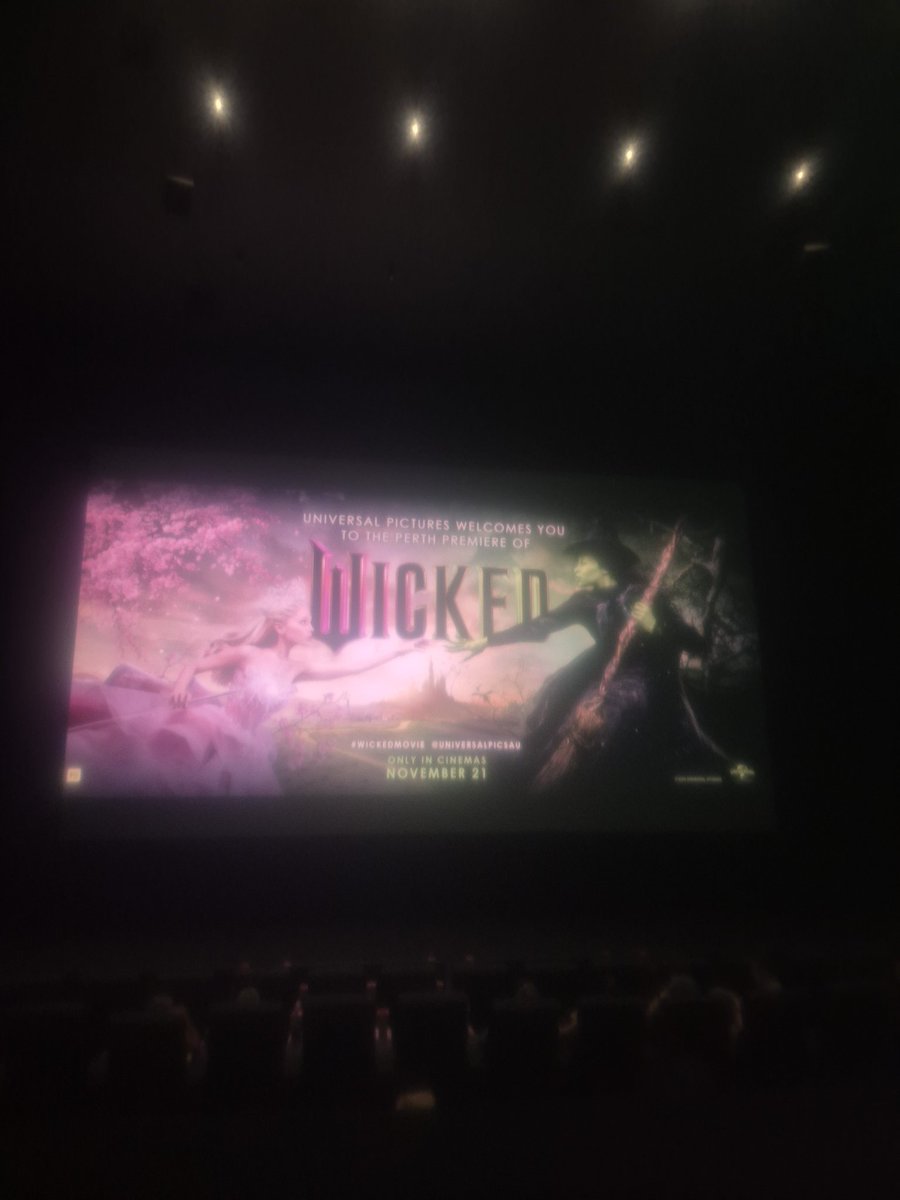 JulianHWright's tweet photo. Loved it. I laughed, I cried, I jumped. Ok Ariana, comedy queen, I see you! #WickedMovie https://t.co/UZLwqF7lux