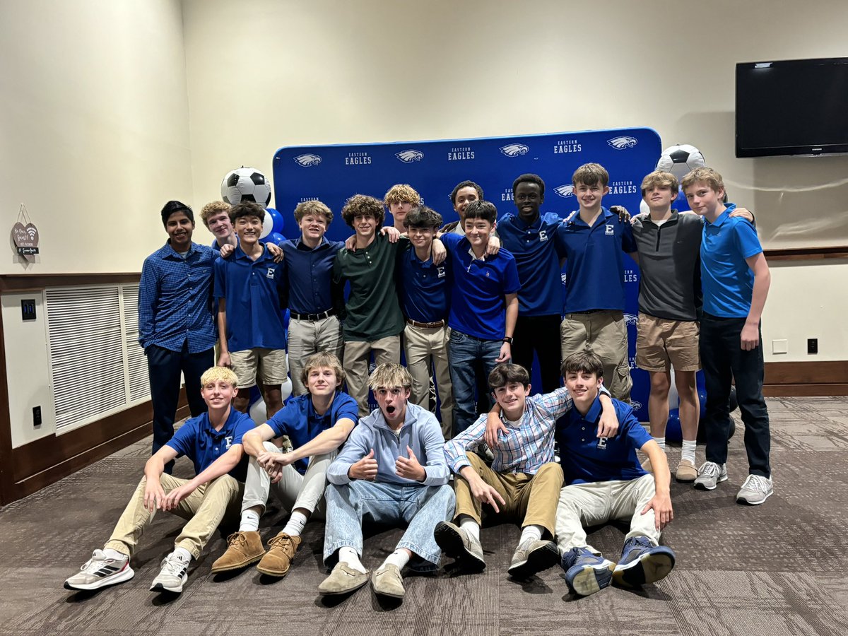 Celebrated Henry’s Fr soccer season at the Eastern banquet. He earned his starting position at left back for JV team the 3rd game, and he worked hard to keep it the rest of the season. His coach described the back 4 as “the best in the business.” Go Eastern! Great group of boys!