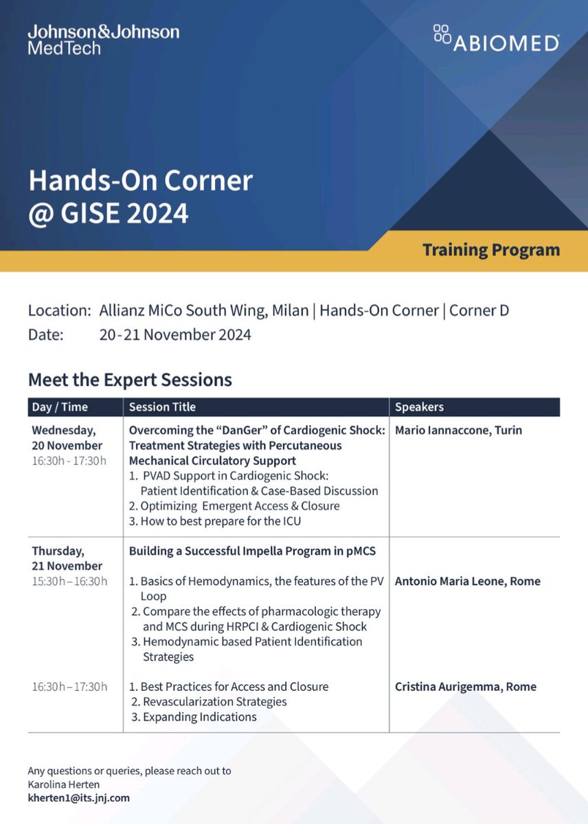 Do you want to learn the basics of hemodynamics to understand how, when and why using MCSs and Impella, in particular? join us <a href="/sicigise/">Sici GISE</a>. congress . Physiology and Pathophysiology of cardiogenic shock and protected PCI made practical! <a href="/CristinaAuri17/">Cristina Aurigemma</a> @MarioIannaccon8
