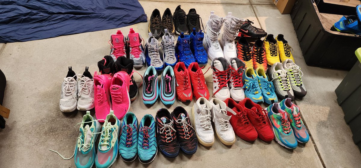 Justinikes's tweet image. Some of my collection love to have a good sneaker sex session with guys
