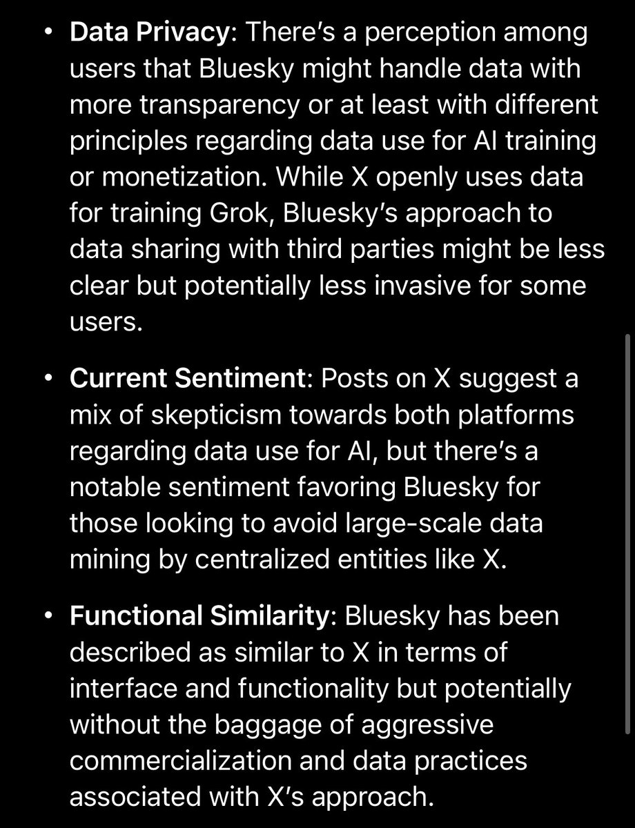 X’s AI Grok would choose Bluesky over X if forced to make a choice.