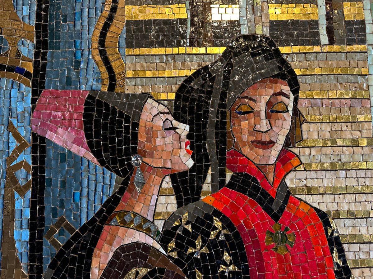 He said she said. Loving the Castle Mosaics.
