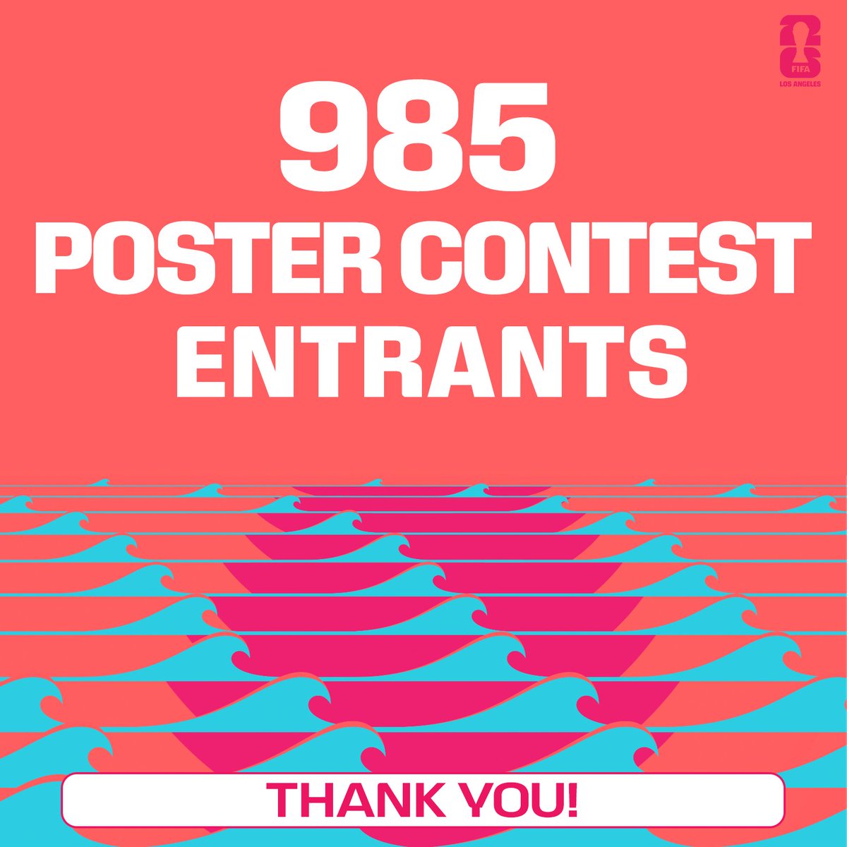 The submissions are in! From across the County, artists and designers showed up for FIFA World Cup 26 Los Angeles™ – many thanks and best of luck to you all.

FIFA will select the winner in early 2025. Stay tuned for more updates, coming soon.