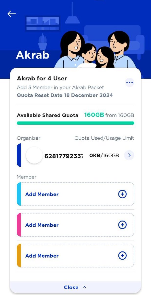 RaffaRadit13's tweet photo. WTS paket xl akrab

Baru aktif 30hari
Kuota bersama 40 gb + bonus kuota 18gb + bonus kuota national/area seperti di pict (tergantung area)

55k aja, bisa add dulu. 

#xlakrab #zonajajanᅠ
#zonauang https://t.co/ntZlpCiDKF
