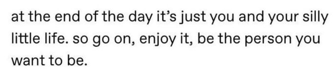 at the end of the day