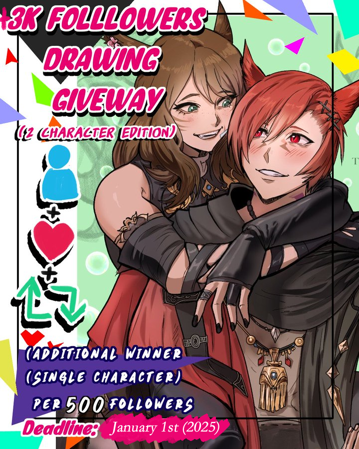 TexFF14's tweet photo. uhhh we were so close to 4k but doesn't matter lol. 

I will do raffle anyways for those who stayed!.

 Rules are the same, post your FFXIV character! https://t.co/wBdrzjhgVV
