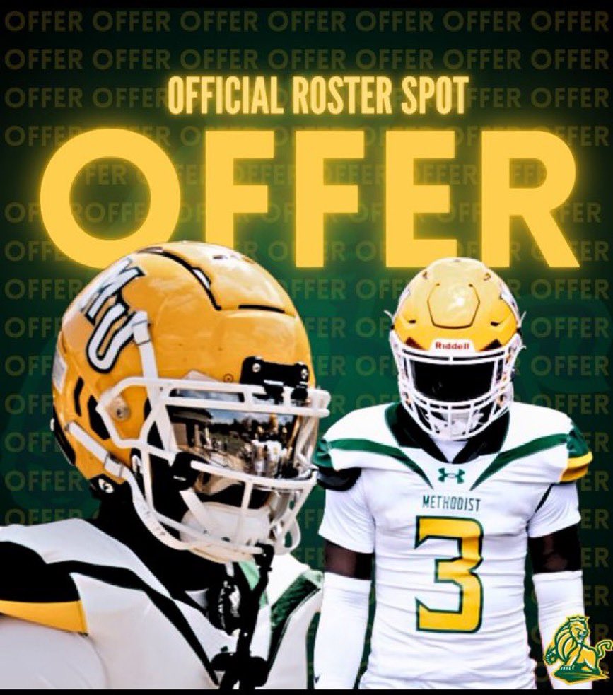 Nigel Hinson (@nigelhinson_) on Twitter photo Thankful to receive an offer to play football at Methodist University!
<a href="/_Coach_Rad/">Brian Radakovich</a> Thankful to receive an offer to play football at Methodist University!
<a href="/_Coach_Rad/">Brian Radakovich</a>